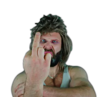🖕 dito medio, offensivo, maleducato, uomo, arrabbiato, gesto telegram sticker