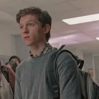 🕷 Peter Parker adolescente, jovem, suéter, mochila whatsapp sticker