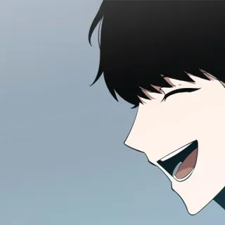 📱 anime, manga, personage, glimlachend telegram sticker