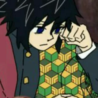 🌊 Giyu Tomioka Demon Slayer Аниме, Клинок, рассекающий демонов, Гию Томиока, Водяной столп telegram sticker