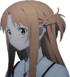 😕 Asuna Yuuki Sword Art Online Anime, Garota, Personagem, Sword Art Online, Asuna telegram sticker