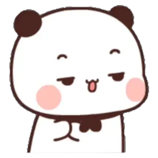 😕 panda, mignon, dessin animé, animal, ours telegram sticker
