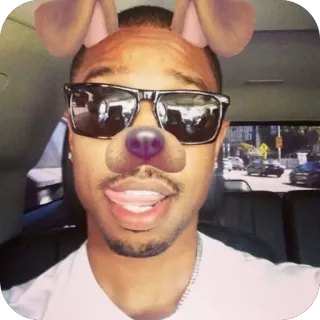 🫥 Selfie, Filtro perro, Gafas de sol, Retrato, Hombre, Persona telegram sticker