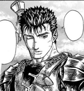 🖤 Guts Berserk manga, anime, armor, sword, warrior whatsapp sticker