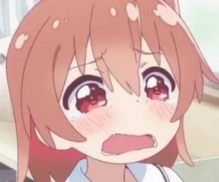 🌟 anime, crying, sad, tears, cartoon, girl telegram sticker