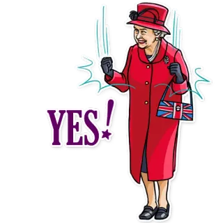 The Queen whatsapp stickers