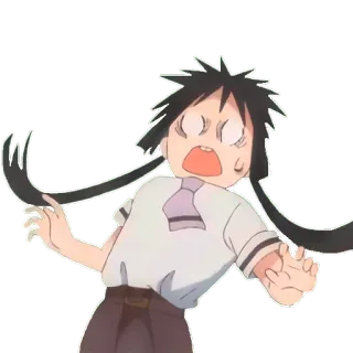 🙀 Anime, Desenho animado, Exagero, Choque, Pânico, Personagem telegram sticker