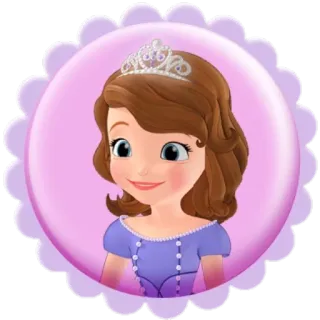 😊 Sofia Sofia the First dessin animé, princesse, personnage, disney, enfant telegram sticker