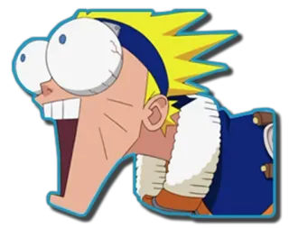 😱 Naruto anime, cartoon, funny, face, naruto telegram sticker