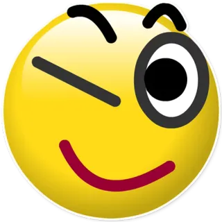 🚀 Emoji, Zwinkern, Smiley, Gesicht telegram sticker