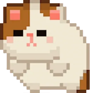 🐈 Hamster, Pixel Art, niedlich, Tier, Nagetier telegram sticker