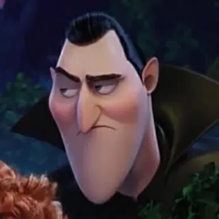 😒 Dracula Hotel Transylvania vampiro, desenho animado, monstro, Drácula, Hotel Transilvânia, personagem animado telegram sticker