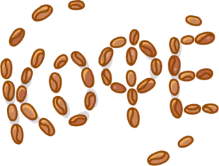 ☕ grãos de café, café, feijões, comida, bebida, aroma telegram sticker