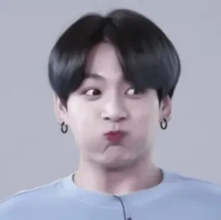 🍒 Jungkook kpop, singer, bts, idol, celebrity, funny face telegram sticker