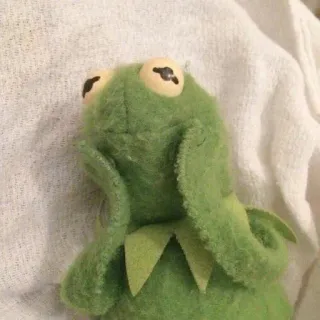 ☺️ Kermit Кермит Лягушонок, Маппеты, кукла, лягушка, зеленый telegram sticker