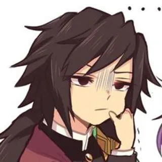 🌊 Giyu Tomioka Demon Slayer Anime, Demon Slayer, Giyu Tomioka, Tomioka, Confuso, Manga, Cartone animato telegram sticker
