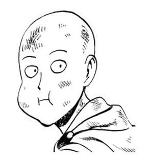 🍚 Saitama One-Punch Man anime, character, saitama, one punch man telegram sticker