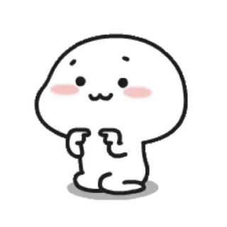 😗 carino, kawaii, blob, semplice, adorabile, amichevole, arrossire telegram sticker