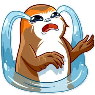 😭 crying, sad, cartoon, emotional, sticker telegram sticker