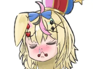 😜 Anime, Niedlich, Krank, Hase, Krone telegram sticker