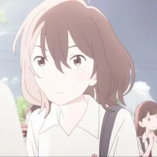 🌷 Anime, Fille, Uniforme scolaire, Dessin animé telegram sticker