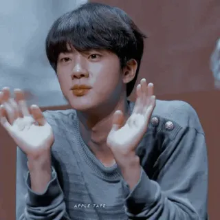 🇨🇾 APPLE TAPE kpop, จิน, BTS, ไอดอล, นักร้อง, เอเชีย telegram sticker