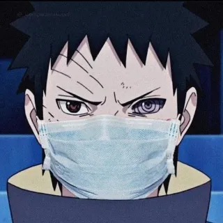 ⛰️ Obito Uchiha Naruto anime, mask, obito, uchiha, naruto, manga telegram sticker