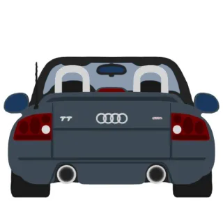 🚗 TT auto, audi, cabrio, fahrzeug, wagen, tt telegram sticker
