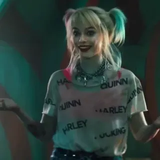 💎 Harley Quinn Birds of Prey HARLEY QUINN HARLEY FUCKING Harley Quinn, Margot Robbie, DC Comics, Birds of Prey, antihero, villain, movie character telegram sticker