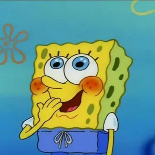 ❤️ Spongebob Squarepants spongebob, kreskówka, postać, nickelodeon, spongebob kanciastoporty, szczęśliwy whatsapp sticker