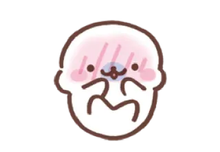 💝 fofo, kawaii, personagem, ruborizar, animal telegram sticker