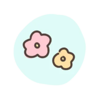 💓 Blume, Blumenmuster, Rosa, Gelb, Süß, Natur whatsapp sticker