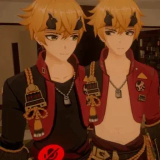 🍡 Thoma Genshin Impact Anime, Gra wideo, Genshin Impact, Thoma telegram sticker