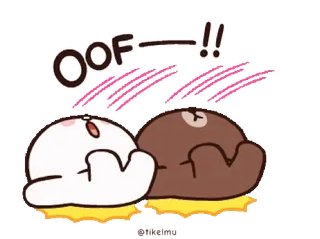 😵 OOF--!! Desenho animado, Fofo, Impacto, Oof, Quadrinhos telegram sticker