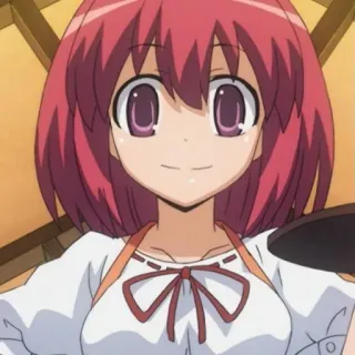 ❤️ anime, girl, cute, cartoon, smiling, female telegram sticker