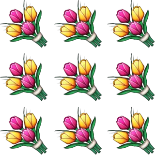 💐 flores, tulipanes, ramo, floral, primavera, celebración whatsapp sticker