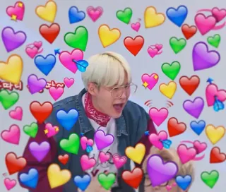 💘 herzen, liebe, emotion, fanart, süß, k-pop, idol telegram sticker
