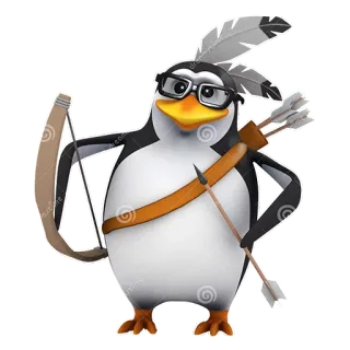 Dank 3d stock penguins telegram stickers