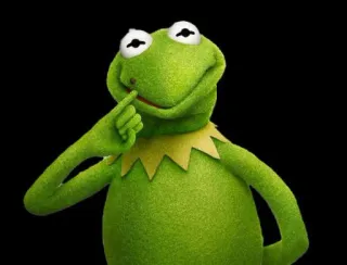 😏 Kermit the Frog Kermit, frog, puppet, Jim Henson, Muppets telegram sticker