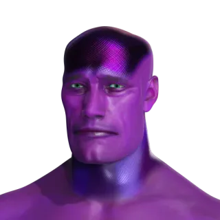 👽 violet, homme, portrait, art numérique, tête, cou telegram sticker