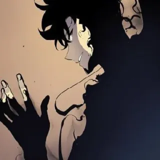 🗝 Sung Jin-Woo Solo Leveling アニメ, マンガ, ファンタジー, 俺だけレベルアップ, 水篠旬 whatsapp sticker