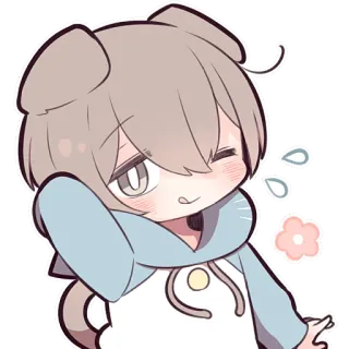 😋 アニメ, 可愛い, キャラクター, ちび, かわいい telegram sticker
