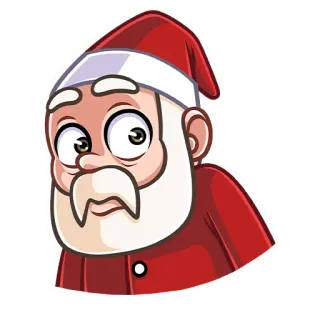 🥺 Santa Claus babbo natale, natale, vacanze, cartoni animati, festivo whatsapp sticker