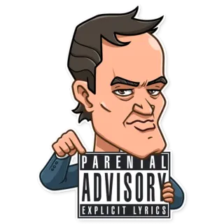 🤐 PARENTAL ADVISORY EXPLICIT LYRICS Ostrzeżenie rodzicielskie, Tekst wulgarny, Muzyka, Ostrzeżenie, Ikona, Wytwórnia telegram sticker