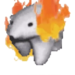 🔥 brillante, llamas, quemando, animal telegram sticker