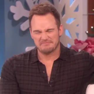 🐁 Chris Pratt selebriti, aktor, wajah lucu, Chris Pratt telegram sticker