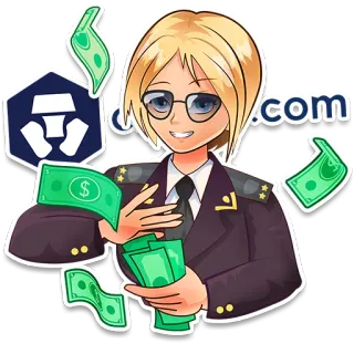 🍃 Crypto.com denaro, criptovaluta, ufficiale, affari, crypto.com, finanza, ricchezza whatsapp sticker