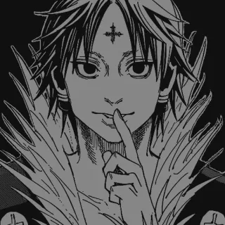 ✖️ Chrollo Lucilfer Hunter x Hunter Anime, Manga, Chrollo, Lucilfer, Hunter x Hunter, Fanart, Illustrazione telegram sticker