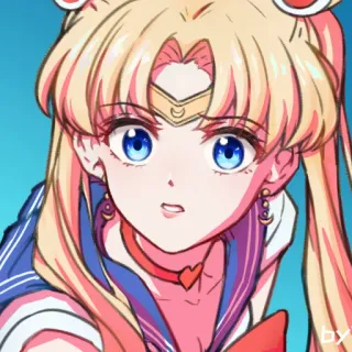 🌕 Sailor Moon Anime, Manga, Cartoon, Personnage, Fille, Usagi Tsukino telegram sticker