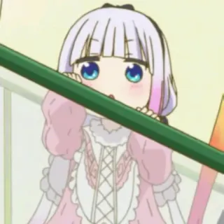 😙 Kanna Kamui Miss Kobayashi's Dragon Maid アニメ, カンナカムイ, ドラゴンメイド, 可愛い, キャラクター telegram sticker